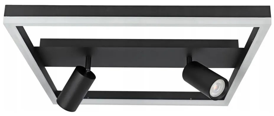 LED Stropné svietidlo LED/38W/230V + 2xGU10/30W čierna