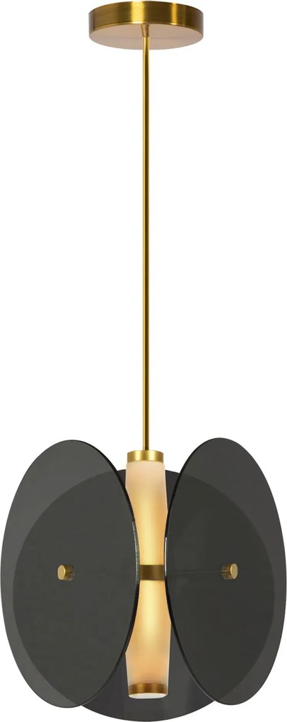 Toolight Toolight, LED stropné svietidlo APP1675-CP, šedá-zlatá lesklá, OSW-06406