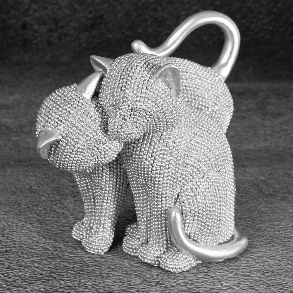 DEKORAČNÁ SOŠKA ELDO 16X10X13 CM STRIEBORNÁ