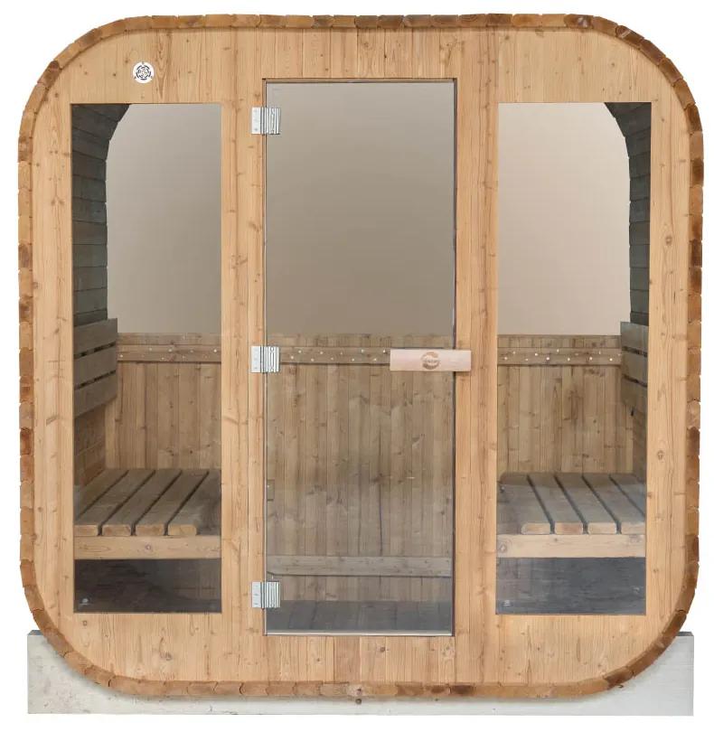 M-SPA - Záhradná sauna štvorec 180 cm x Ø 210 cm
