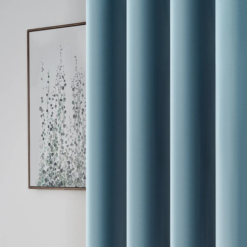 4Home Zatemňovací záves Manila modrosivá, 150 x 250 cm