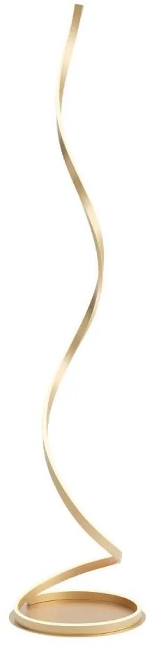 Redo 01-4282 - LED Stmievateľná stojacia lampa SCROLL LED/30W/230V zlatá