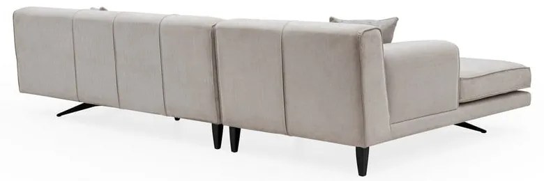 Svetlobéžová rohová pohovka Artie Jivago, ľavý roh