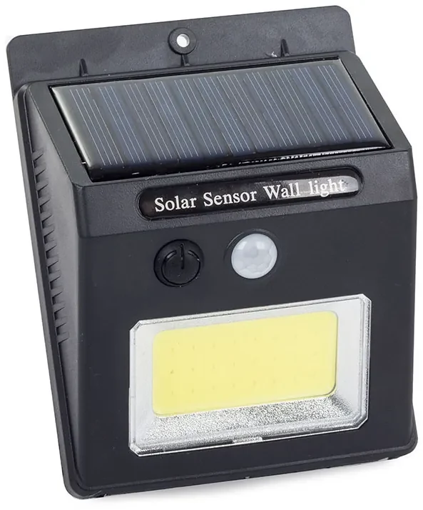 Verk 01392 Solární venkovní LED COB osvětlení s pohybovým senzorem