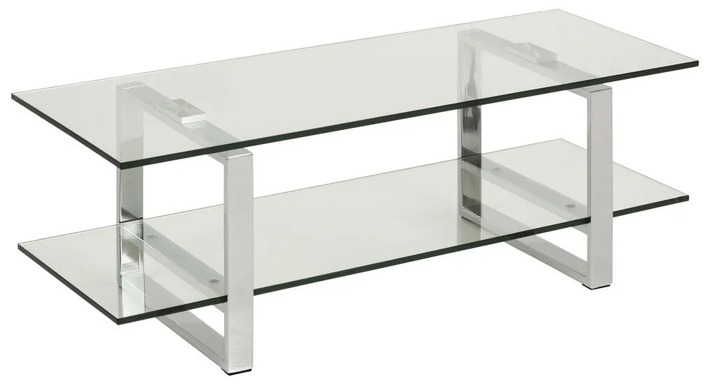 Štýlový TV stolík Akamu, chrómová