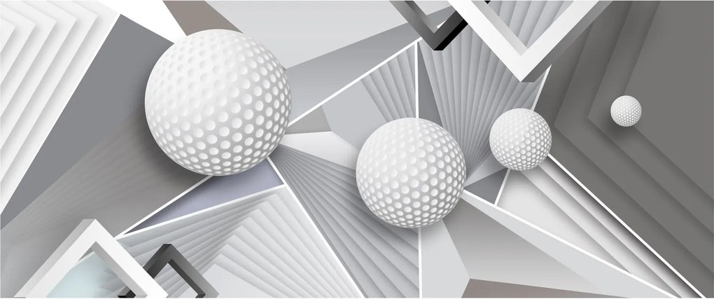 Geometrický abstraktný obraz (120x50 cm)