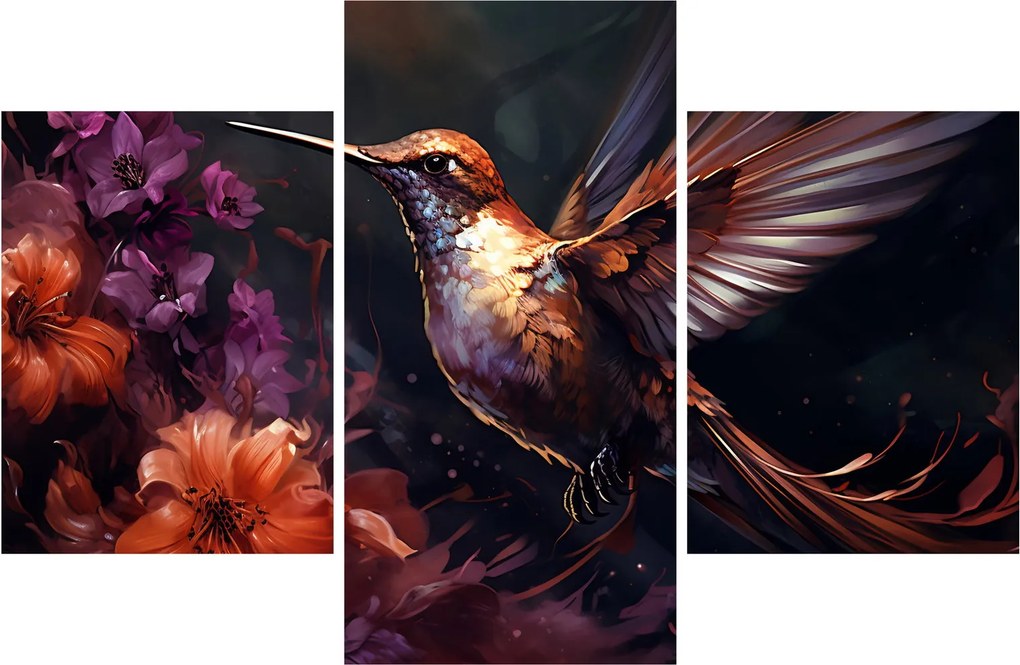 Obraz - Kolibrík (90x60 cm)