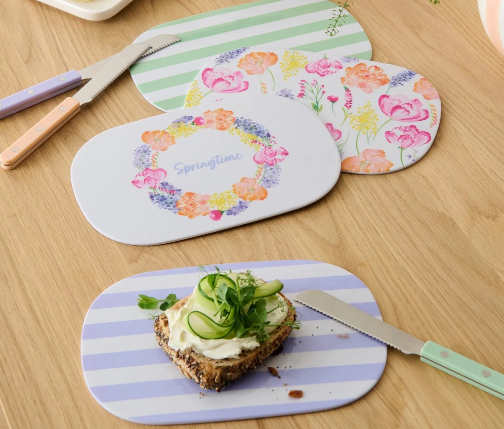 4 raňajkové dosky na krájanie