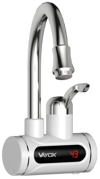 Prietokový ohrievač vody s LED displejom 3000W/230V IPX4 biela