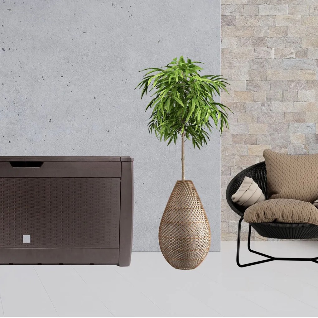 Odkladací box RATO, 310L, 119x48x60cm, hnedá Prosperplast