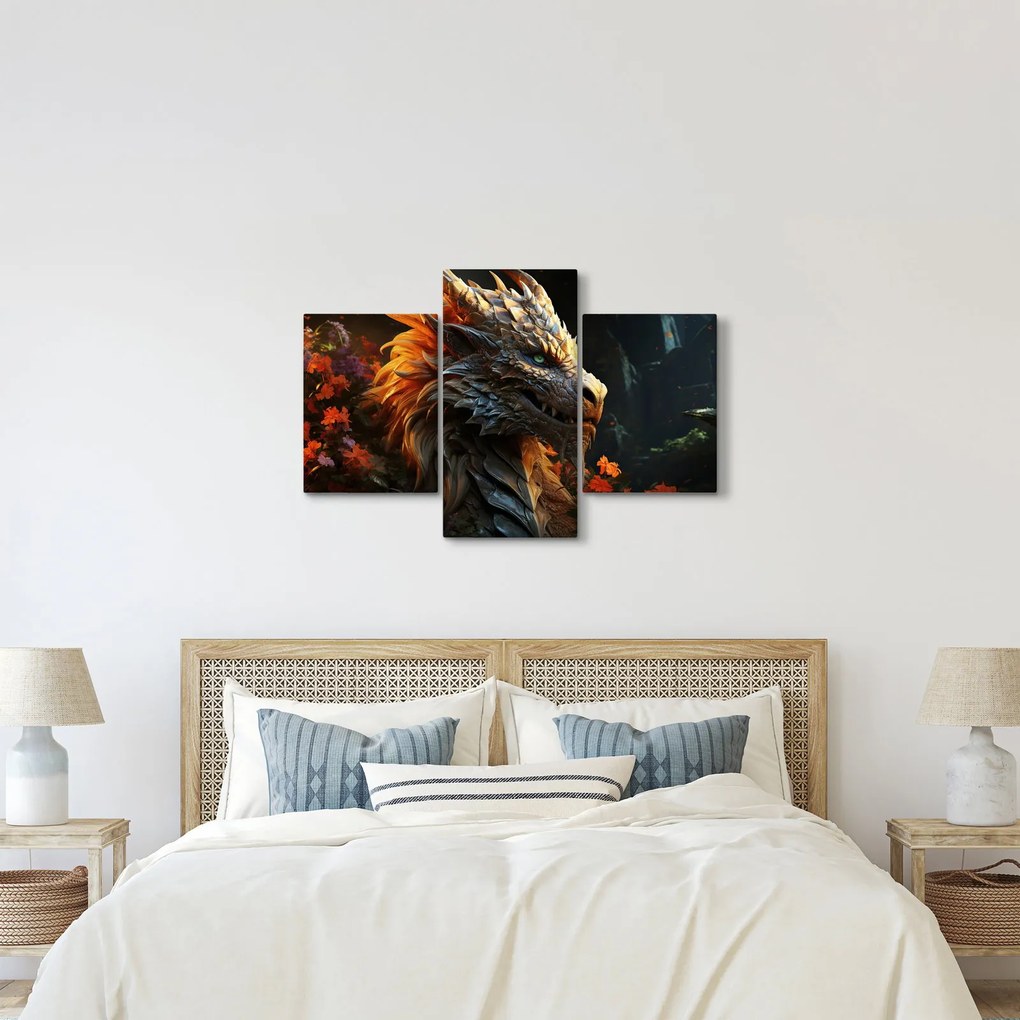 Obraz - Drak (90x60 cm)