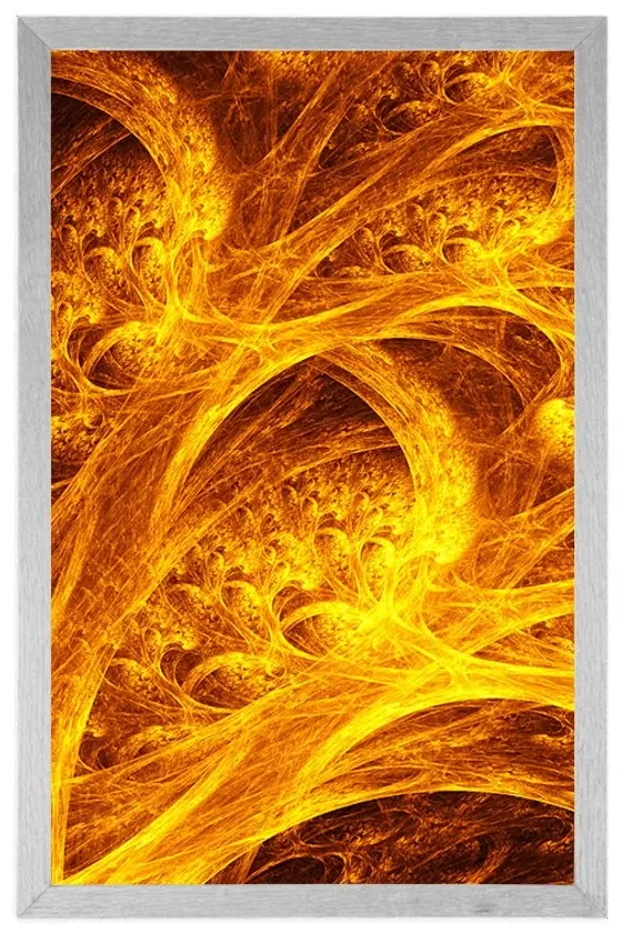Plagát abstraktný les - 30x45 black