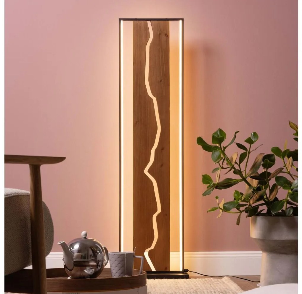 Brilliant - LED stojacia lampa THUNDER LED/18W/230V borovica