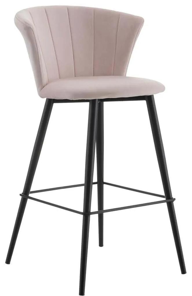 Barová stolička „Riko Pink", 56 x 52 x 98 cm