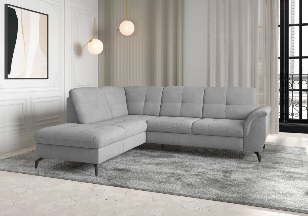 XXXLutz ROHOVÁ SEDAČKA, textil, sivá Sit & More - Sedačky - 000144013394