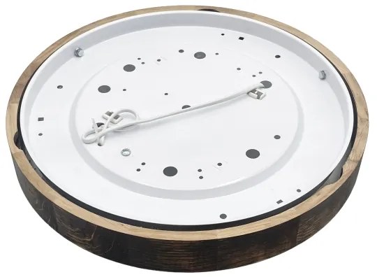 Stropné svietidlo OAK SMOKY SLIM 2xE27/15W/230V priemer 37 cm dub/tmavohnedá