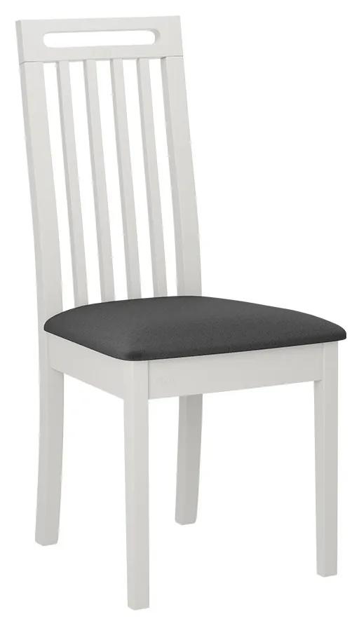 Čalúnená jedálenská stolička Heven X, Morenie: biela, Poťahové látky: Hygge D20