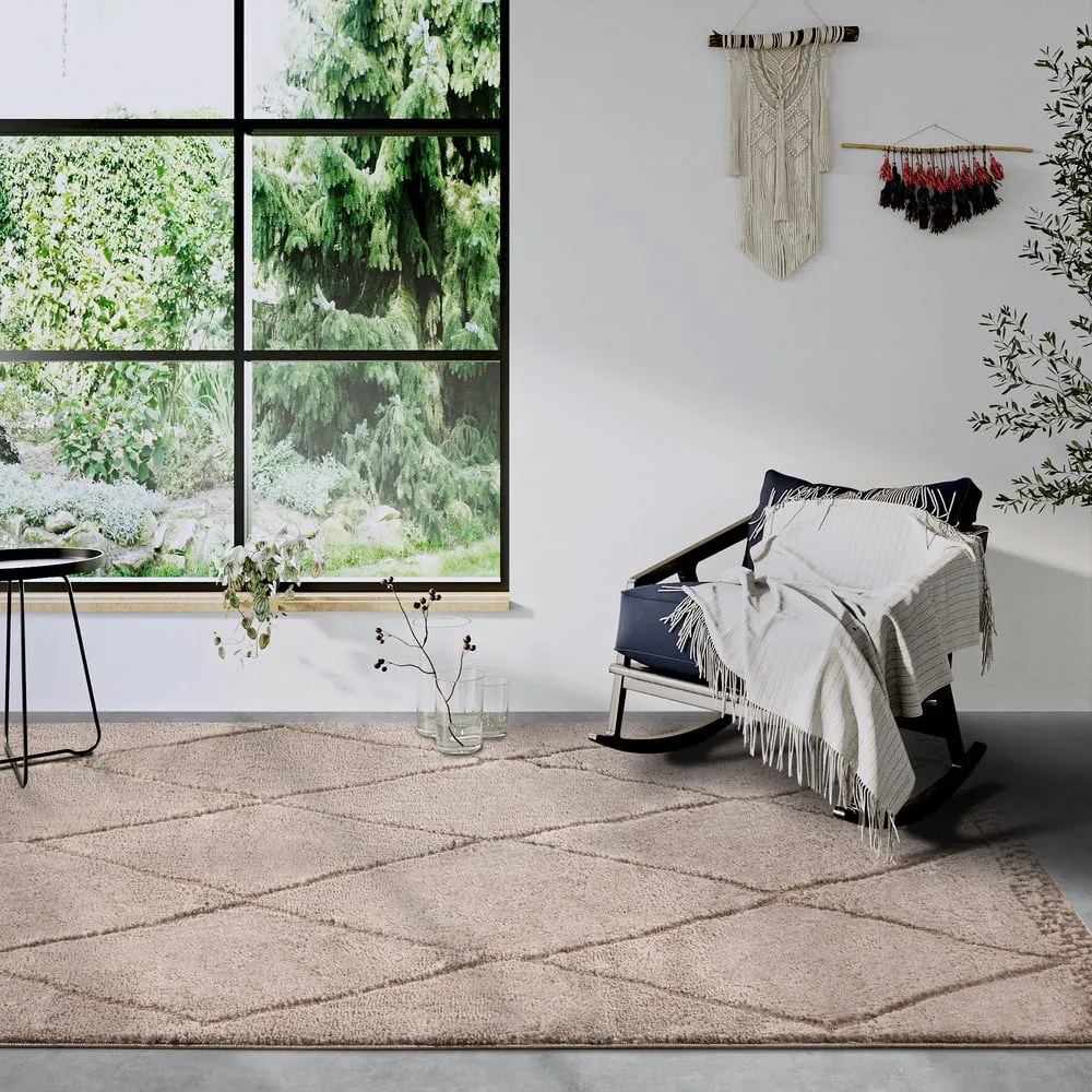 Béžový koberec 80x120 cm Perrotin Beige – Elle Decoration