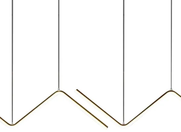 LED Luster na lanku VERTE 2xLED/11W/230V čierna