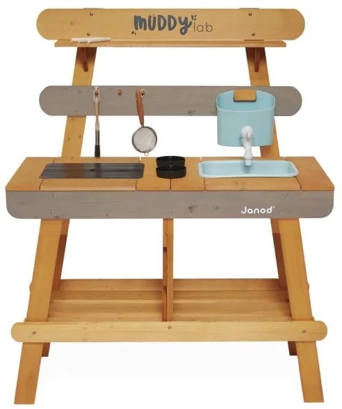 Janod - Vonkajšia drevená kuchynka MUDDY LAB