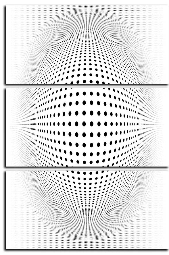 Obraz na plátne - Abstraktná geometrická sfera - obdĺžnik 7218B (105x70 cm)