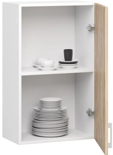 Horná kuchynská skrinka LIMA W50/720/ biela / dub sonoma