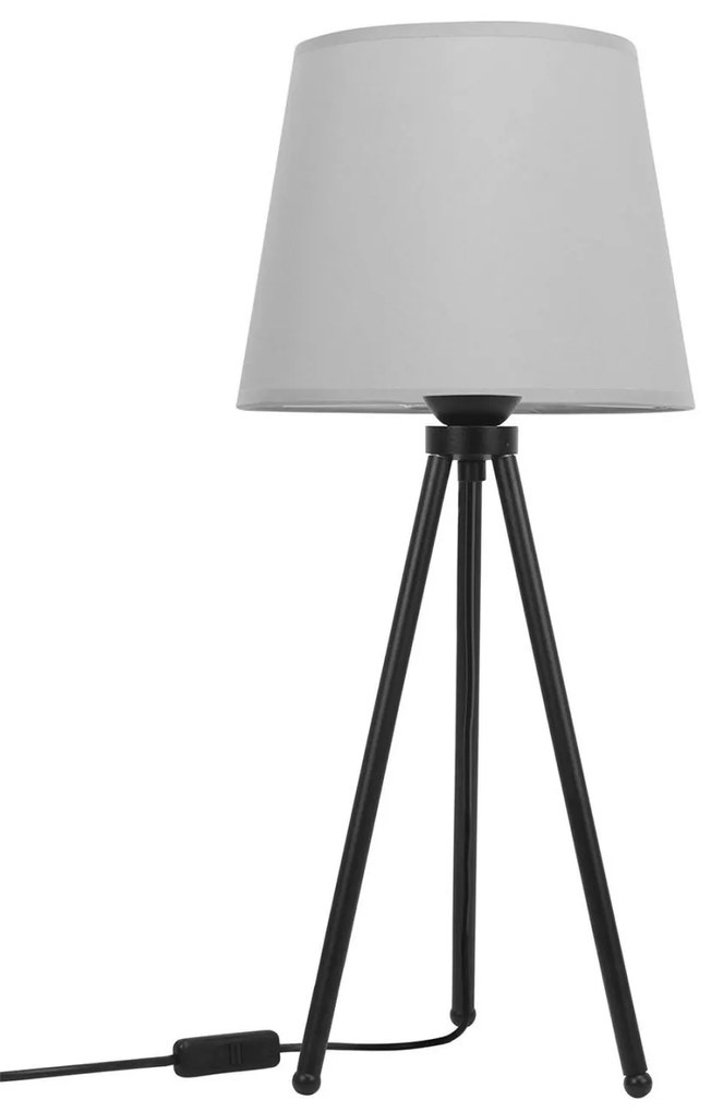 Stolná lampa Milano, 1x textilné tienidlo (výber zo 4 farieb), (výber z 3 farieb konštrukcie)