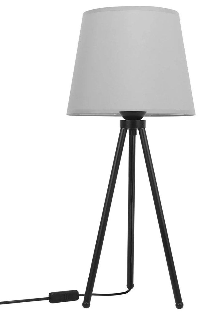 Stolová lampa MILANO, 1x textilné tienidlo (výber zo 4 farieb), (výber z 3 farieb konštrukcie)