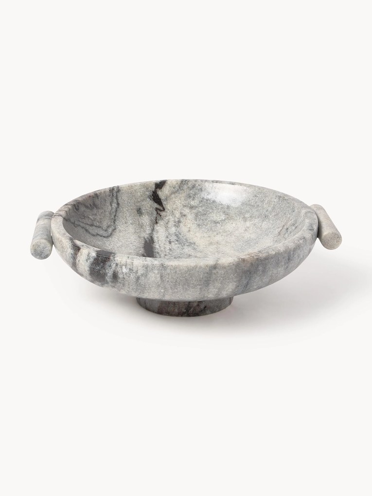 Dekoračná mramorová miska Fossil, V 10 cm