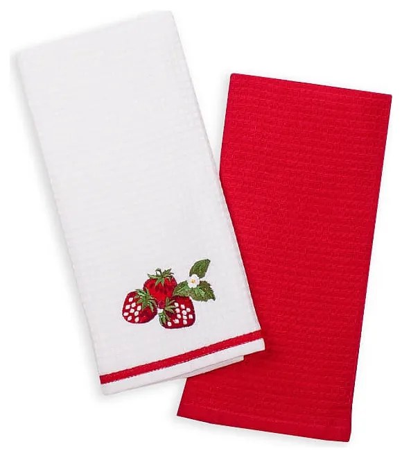 Kuchynské utierky - s jahodou