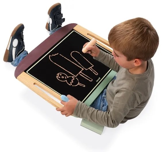 Janod - Magnetická tabuľa na stôl zelená/hnedá