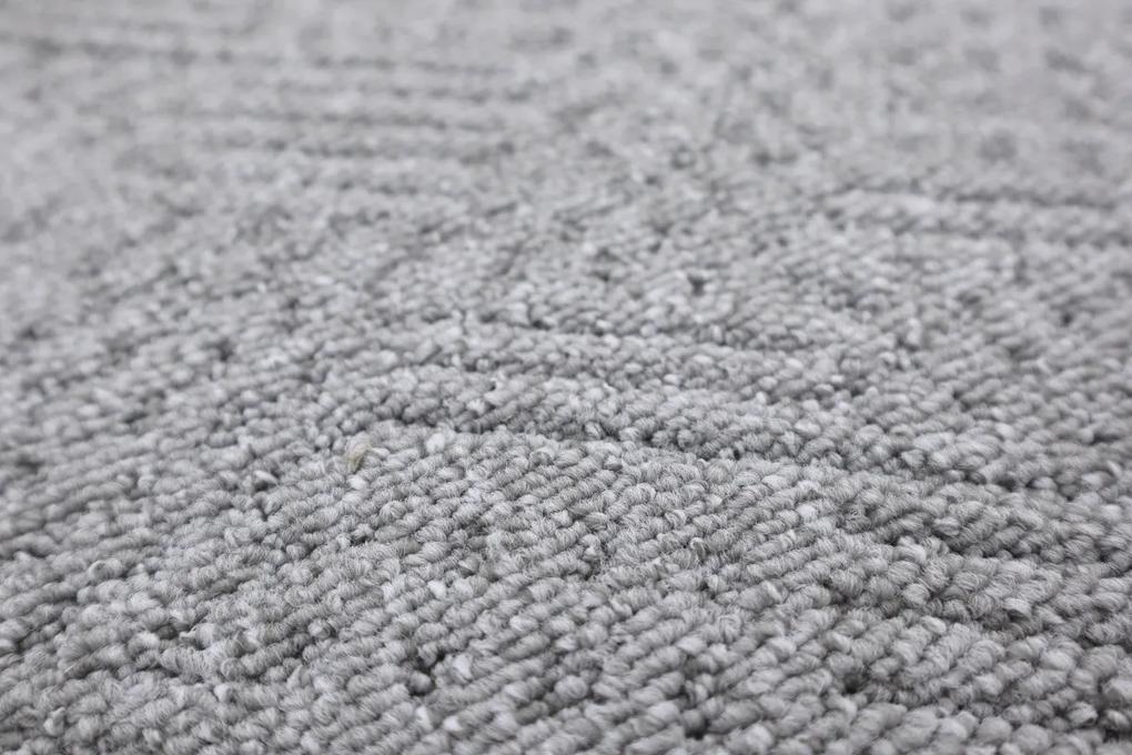 Metrážny koberec Globus 6021 svetlo šedý - S obšitím cm