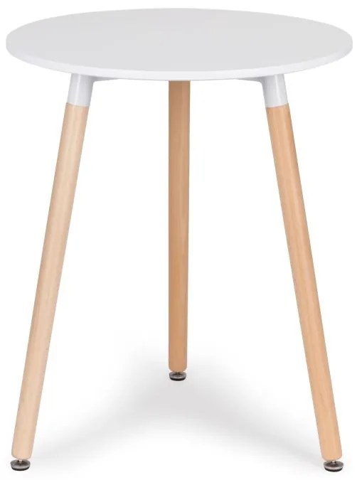 Biely okrúhly konferenčný stolík 60cm