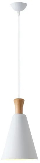 Luster na lanku 1xE27/15W/230V biela pr. 20 cm
