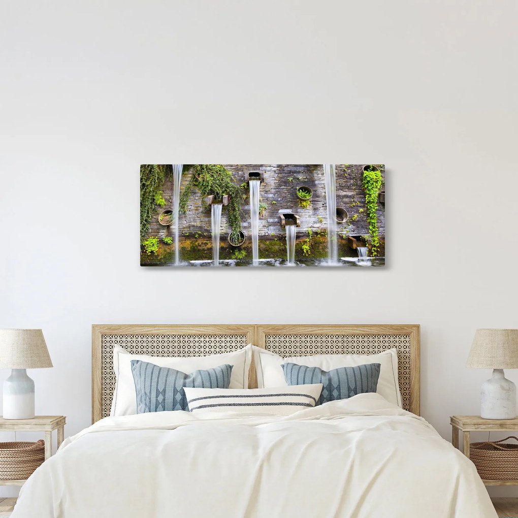 Obraz - Kamenný múr, Hamburg, Nemecko (120x50 cm)