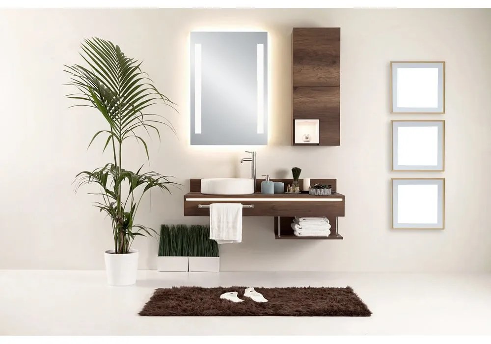 Nástenné zrkadlo s osvetlením 50x70 cm Senna – Mirrors and More