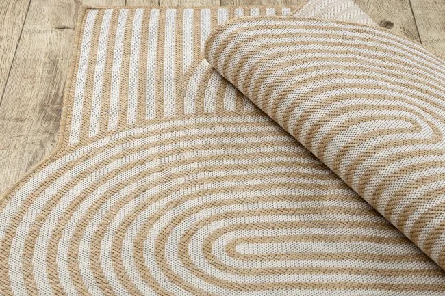 Koberec ORGANIC 2131 geometrický, krémový / naturálny