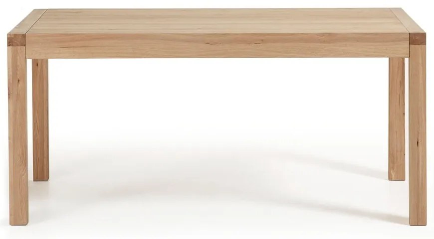 Rozkladací jedálenský stôl s prídavnou doskou v dekore duba 100x200 cm Briva – Kave Home