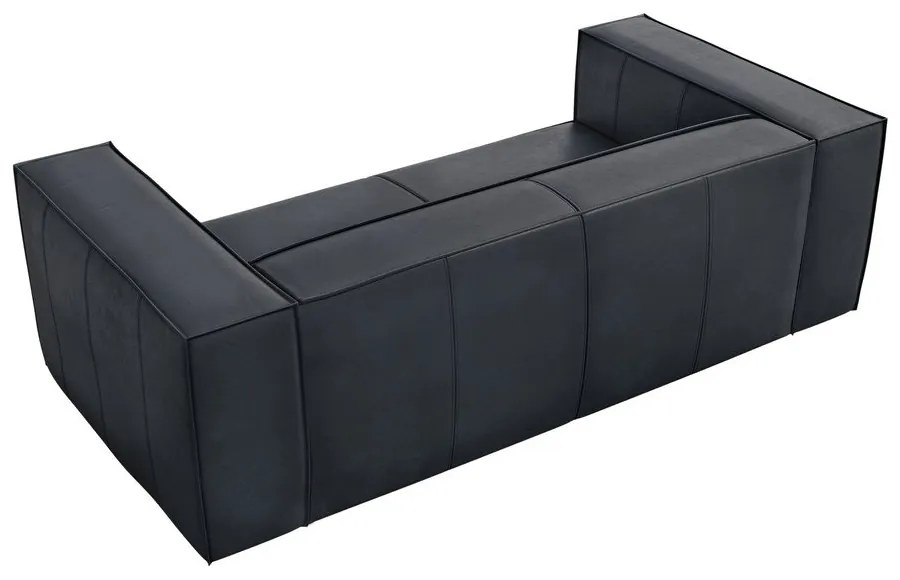 Tmavomodrá kožená pohovka 212 cm Madame – Windsor &amp; Co Sofas