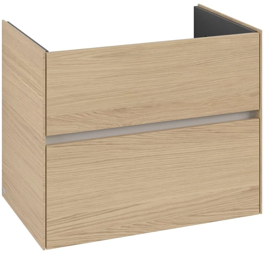 VILLEROY &amp; BOCH Collaro závesná skrinka pod umývadlo, 2 zásuvky, 761 x 480 x 610 mm, Nordic Oak, C14400VJ