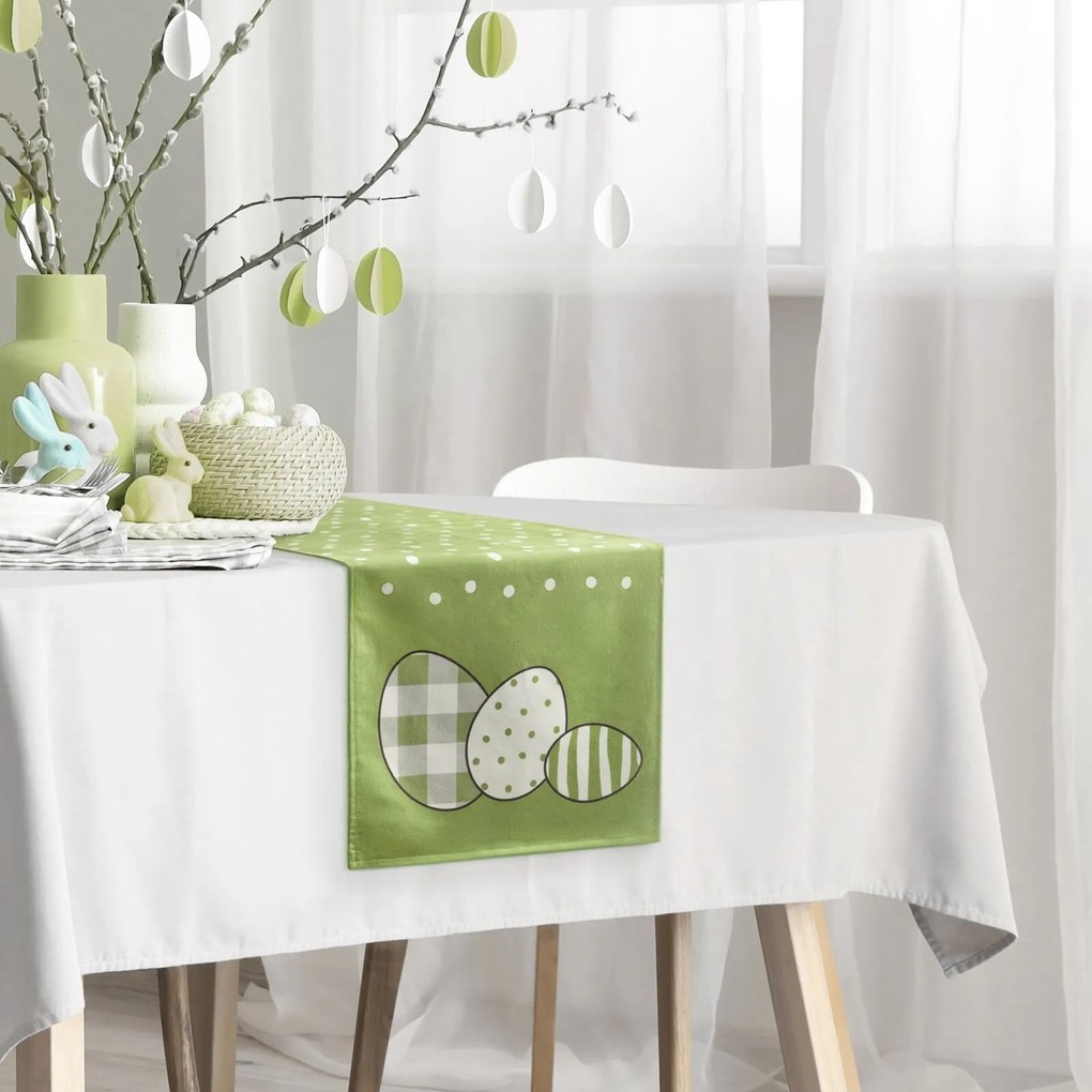 VEĽKONOČNÝ BEHÚŇ NA STÔL EASTER03 35X140 CM VZOROVANÝ