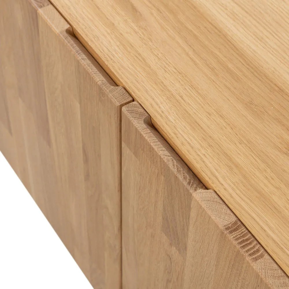 TV stolík z dubového dreva v prírodnej farbe 180x56x46 cm Bono – WOOOD