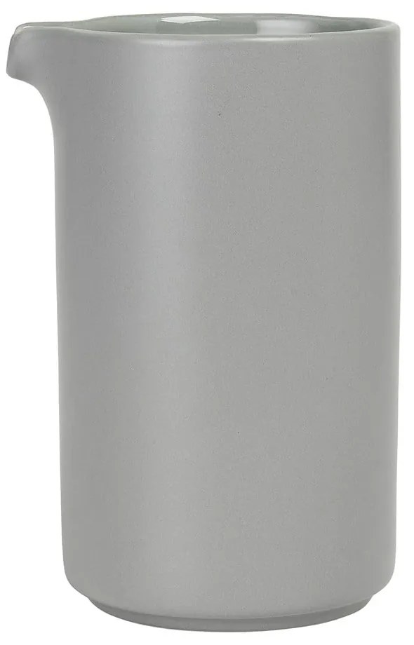 Sivý keramický džbán Blomus Pilar, 500 ml