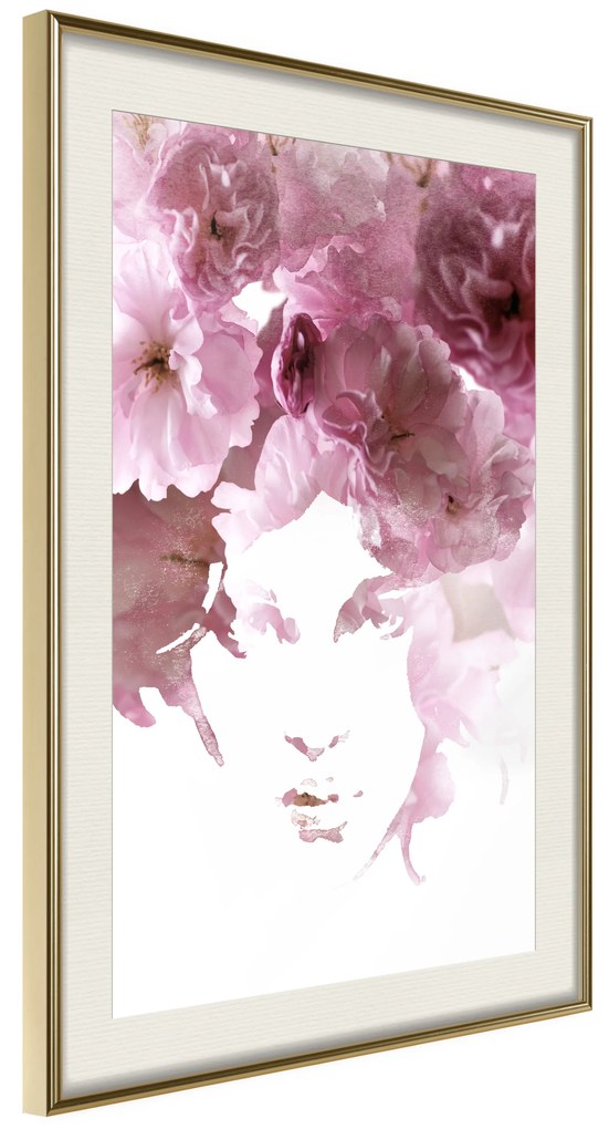 Artgeist Plagát - Flowery Look [Poster] Veľkosť: 40x60, Verzia: Čierny rám