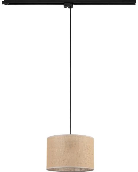 Luster na lanku do lištového systému TRACER 1xE27/15W/230V pr. 30 cm čierna/hnedá
