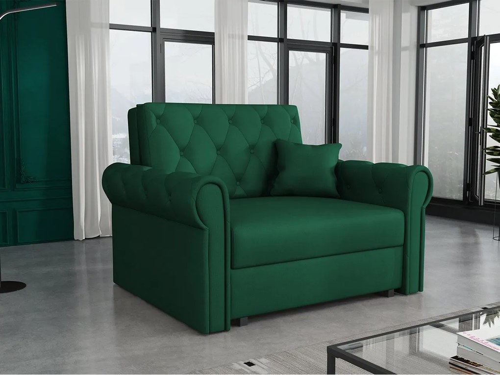 Rozkladacie kreslo Carivia Roma I (zelená) (s úl. priestorom). Vlastná spoľahlivá doprava až k Vám domov. 1105671