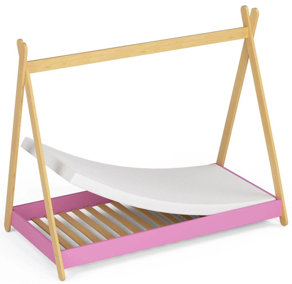 Detská posteľ Graciela (ružová) (s matracom). Vlastná spoľahlivá doprava až k Vám domov. 1070799