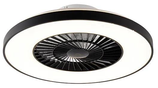 Stropný ventilátor čierny vrátane LED s hviezdicovým efektom stmievateľný - Climo