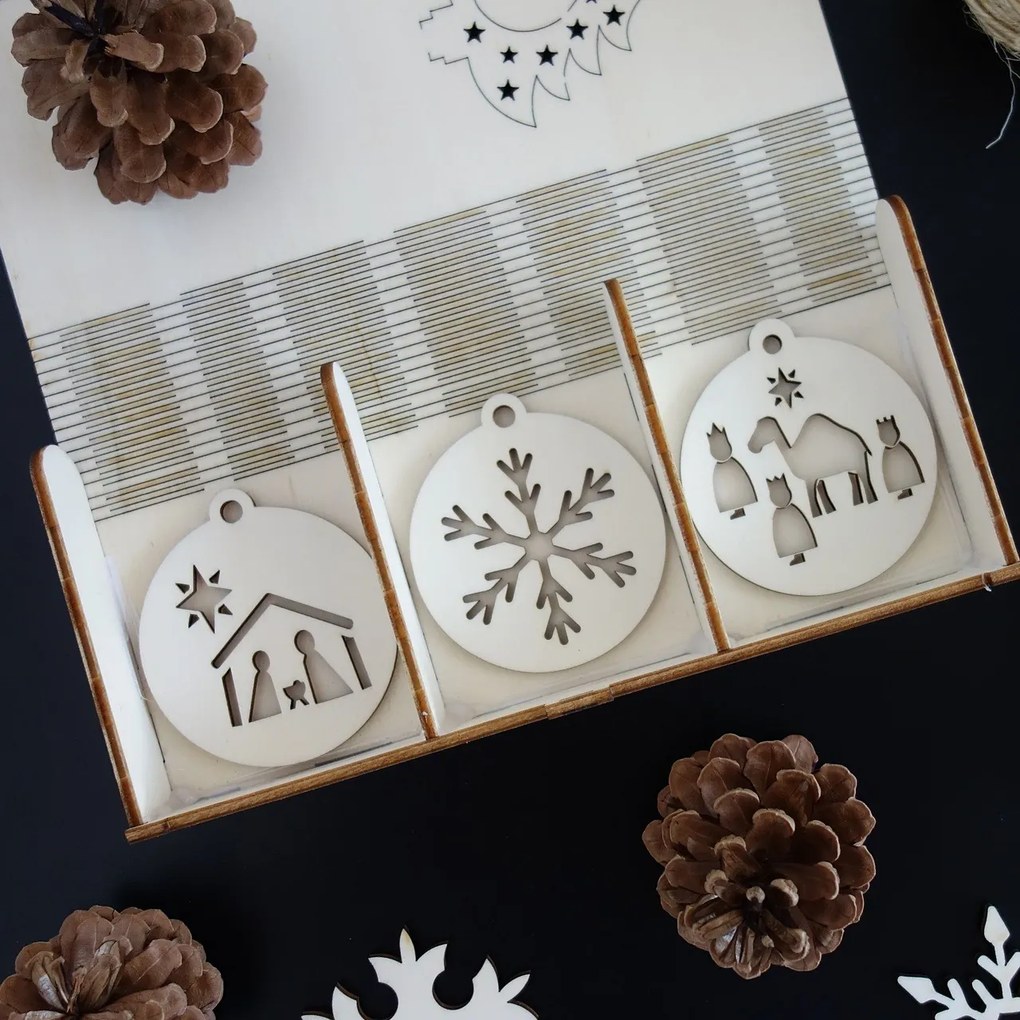 Sada vianočných ozdôb, ktorá poteší, 1 sada-18 kusov MAFFRA 3472 PR0099-Christmas deco HEU-