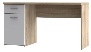 Písací stôl GINO biela/dub sonoma